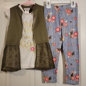 Girls 3 piece outfit
